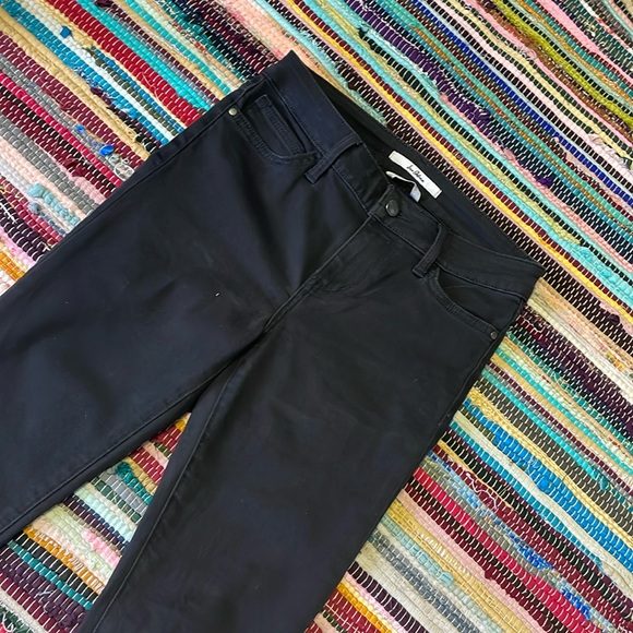 Sam Edelman The Kitten Black  Skinny  Ankle Jeans with Velvet Hemline-#1966 - Picture 15 of 15